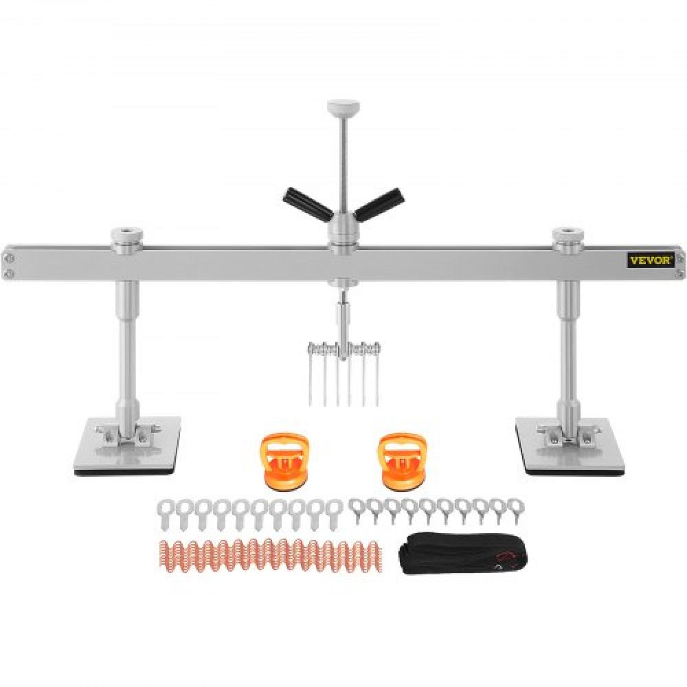 VEVOR Car Dent Puller Kit, 85CM Dent Pull Lever 6 Claw Hook Accessories, Paintless Dent Removal Kit Dent Pull Lever Bar Kit for Auto Body Repair Door Dings and Hail Ζημιές