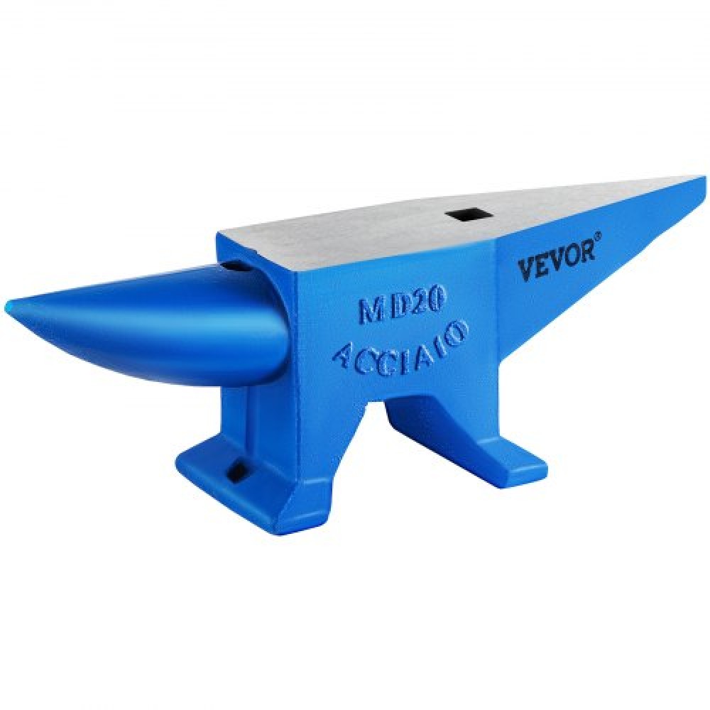 VEVOR Single Horn Anvil 20 kg Steel Anvil Blacksmith προς πώληση Εργαλεία και εξοπλισμός Forge Anvil Rugged Round and Square Hole Horn Anvil Blacksmith Jewelers Metalsmith Blacksmith Tool