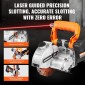 VEVOR Electric Wall Chaser, Μηχάνημα κοπής Wall Groove 133mm, Groove Cutting Machine Depth 42mm, Wall Slots Machine 2500W, Wall Cutting Machine with Water Pump