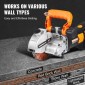 VEVOR Electric Wall Chaser, Μηχάνημα κοπής Wall Groove 133mm, Groove Cutting Machine Depth 42mm, Wall Slots Machine 2500W, Wall Cutting Machine with Water Pump