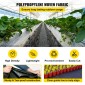 VEVOR 182,9 x 9144 cm Heavy Duty PP Woven Weed Barrier Landscape Ground Cover 68 g