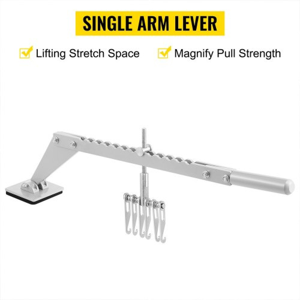VEVOR Dent Pull Lever Bar 6 Claw Hook Φορητή ράβδο έλξης βαθουλώματος Κράμα αλουμινίου Dent Puller Μονό ανυψωτικό ποδιού για επισκευή βαθουλώματος αυτοκινήτου