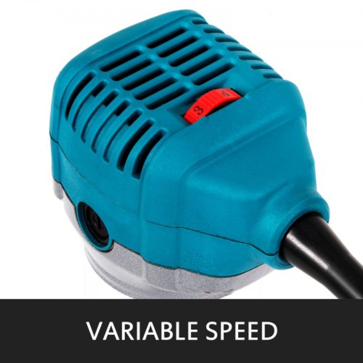 VEVOR 800W Max Torque Variable Speed ​​30.000 RPM Compact Router with Collets 6,4 mm & 9,5 mm 1 x Plunge Base & 1 x Tilt Base 220V