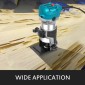 VEVOR 800W Max Torque Variable Speed ​​30.000 RPM Compact Router with Collets 6,4 mm & 9,5 mm 1 x Plunge Base & 1 x Tilt Base 220V