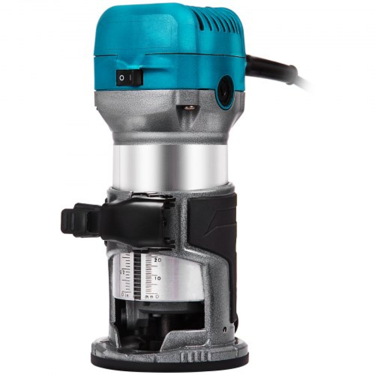 VEVOR 800W Max Torque Variable Speed ​​30.000 RPM Compact Router with Collets 6,4 mm & 9,5 mm 1 x Plunge Base & 1 x Tilt Base 220V