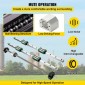 VEVOR Linear Guide Rail 2Pcs HGR20-1700mm Linear Slide Rail with 1Pcs RM1605-1700mm Ballscrew with BF12/BK12 Kit Linear Slide Rail Guide Rail Square For DIY CNC Routers Lathes Mills