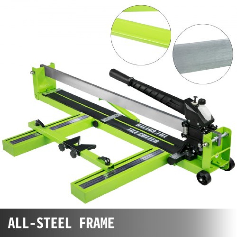 VEVOR Tile Cutter 31,5 ιντσών Μηχανή κοπής πλακιδίων 1,4 ιντσών Κεραμικός κόφτης πλακιδίων πορσελάνης με οδηγό λέιζερ Πλαισίου από ατσάλι και μπόνους ανταλλακτικό κόφτη τροχοί κοπής πλακιδίων Εργαλείο χειρός