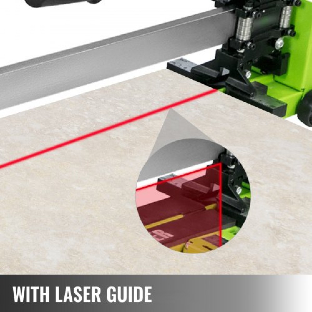 VEVOR Tile Cutter 31,5 ιντσών Μηχανή κοπής πλακιδίων 1,4 ιντσών Κεραμικός κόφτης πλακιδίων πορσελάνης με οδηγό λέιζερ Πλαισίου από ατσάλι και μπόνους ανταλλακτικό κόφτη τροχοί κοπής πλακιδίων Εργαλείο χειρός