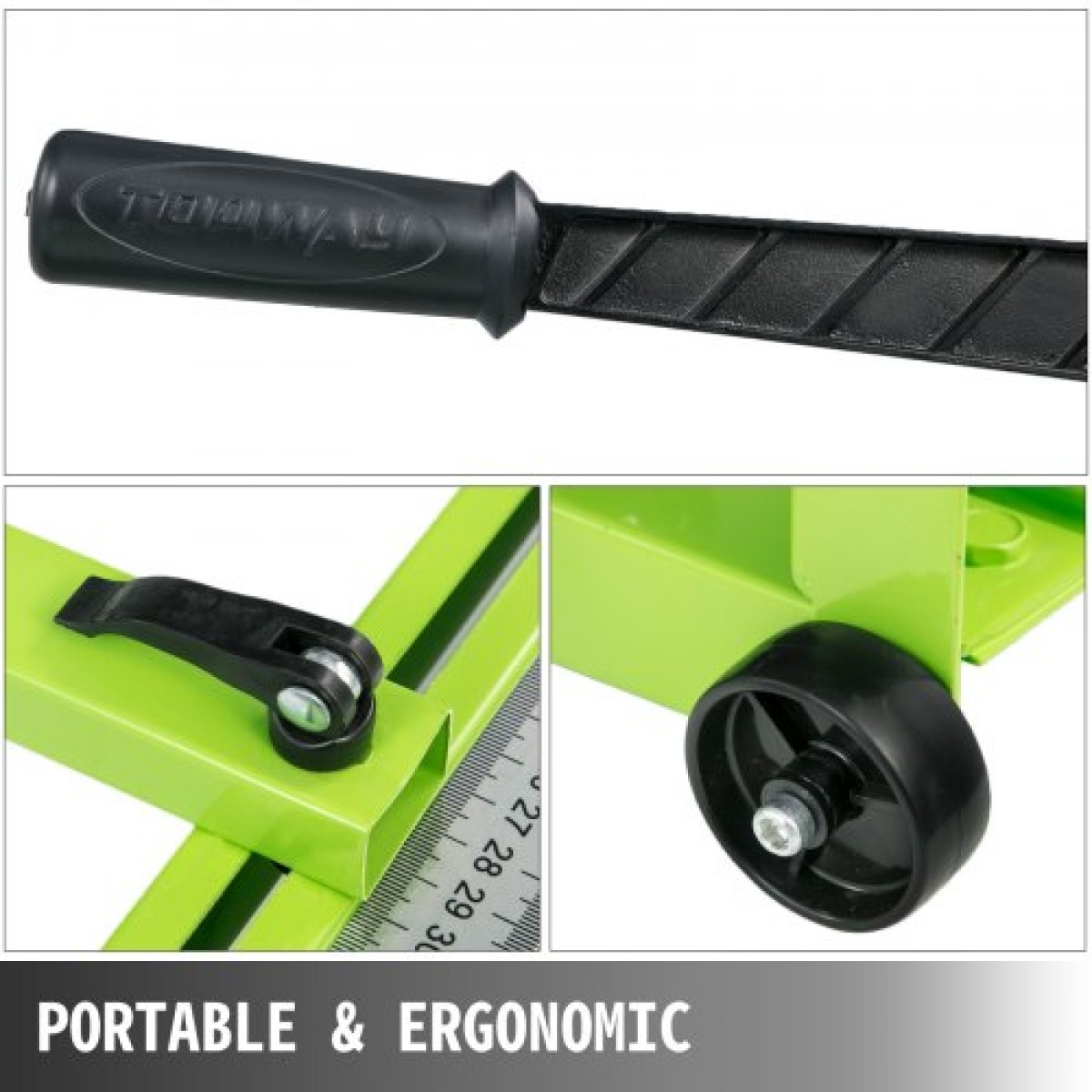 VEVOR Tile Cutter 31,5 ιντσών Μηχανή κοπής πλακιδίων 1,4 ιντσών Κεραμικός κόφτης πλακιδίων πορσελάνης με οδηγό λέιζερ Πλαισίου από ατσάλι και μπόνους ανταλλακτικό κόφτη τροχοί κοπής πλακιδίων Εργαλείο χειρός