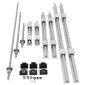 VEVOR SBR20 Linear Rail Set+3 Ballscrew RM1605-350/650/1050mm CNC Σετ Στήριξης Liner Rail+BK/BF12 with BK/BF 12 CNC Kit