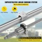 VEVOR SBR20 Linear Rail Set+3 Ballscrew RM1605-350/650/1050mm CNC Σετ Στήριξης Liner Rail+BK/BF12 with BK/BF 12 CNC Kit