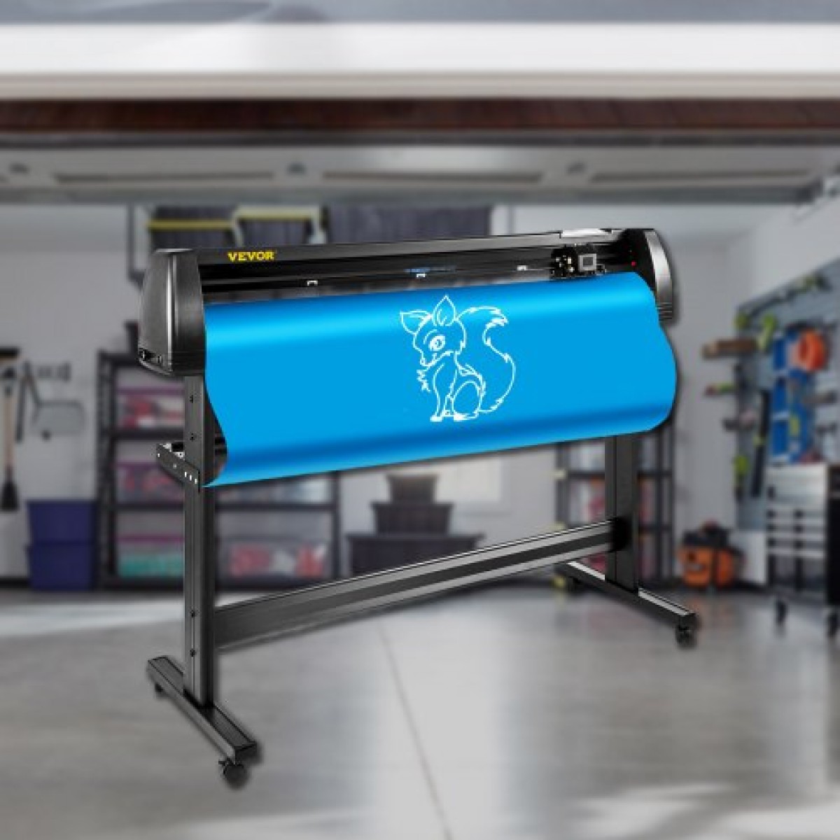 VEVOR Vinyl Cutter Plotter Machine 53" Signmaster Software Sign Making Machine 1350mm Paper Feed Vinyl Cutter Plotter with Stand (53" 1350mm)