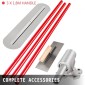 VEVOR Bull Float Μαγγάνιο από σκυρόδεμα Float 900x200mm, Concrete Float Tool Cement Tool Bull Κιτ σκυροδέματος Pool Float Bull Float Handle Bull Float Bracket Concrete Tool Finishing Bull Float