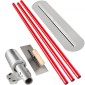 VEVOR Bull Float Μαγγάνιο από σκυρόδεμα Float 900x200mm, Concrete Float Tool Cement Tool Bull Κιτ σκυροδέματος Pool Float Bull Float Handle Bull Float Bracket Concrete Tool Finishing Bull Float