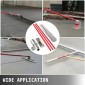 VEVOR Bull Float Concrete Float 1200x200mm Concrete Tool Trowel Float Ρυθμιζόμενη λαβή & βραχίονας, φλοτέρ σκυροδέματος με μήκος λαβής: 3 x 1,8m