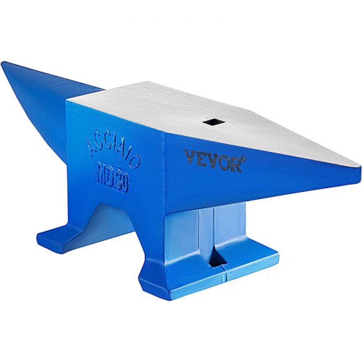 VEVOR Horn Anvil, Steel Anvil Blacksmith Weight 30KG/66,1LBS, Blacksmith Anvil Steel Anvil Round Horn Metal Work Steel Anvil Blacksmith Hardy Hole