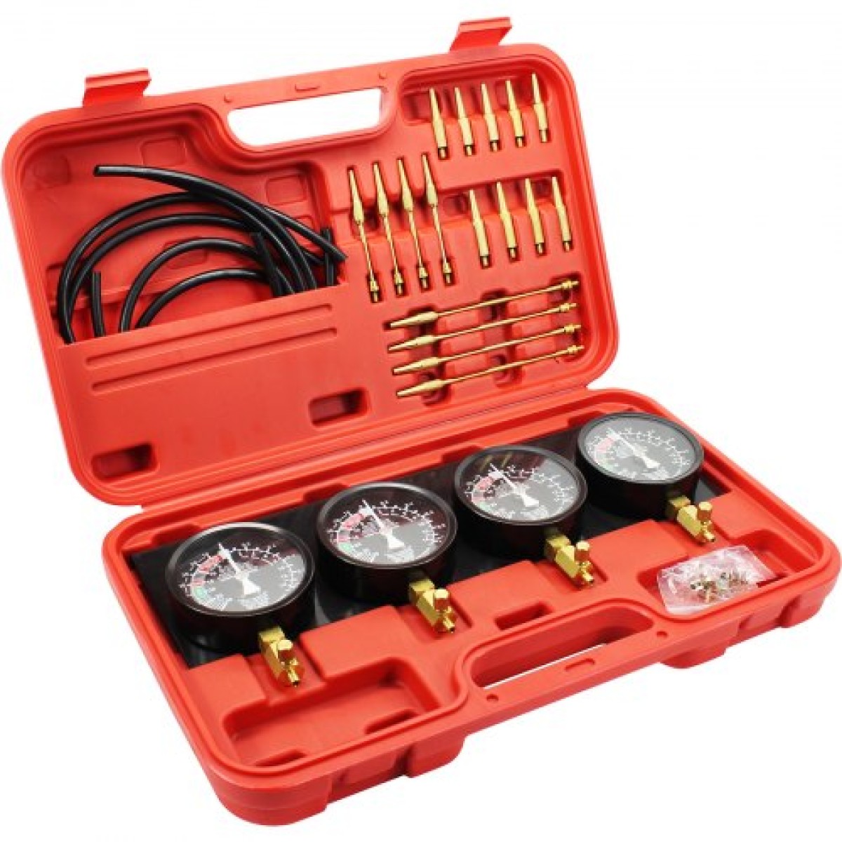 VEVOR Fuel Vacuum Carburetor Synchronize Tool Kit Fuel vacuum Carburetor Synchronizer carb sync Gauge σετ με ελαστικό σωλήνα