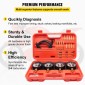 VEVOR Fuel Vacuum Carburetor Synchronize Tool Kit Fuel vacuum Carburetor Synchronizer carb sync Gauge σετ με ελαστικό σωλήνα