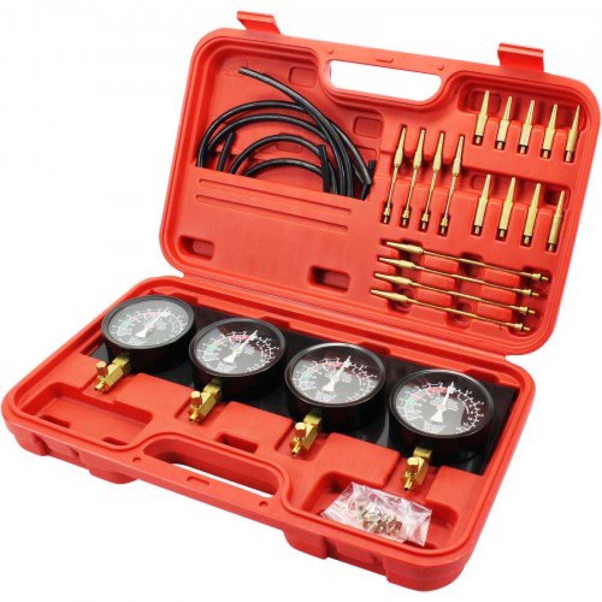 VEVOR Fuel Vacuum Carburetor Synchronize Tool Kit Fuel vacuum Carburetor Synchronizer carb sync Gauge σετ με ελαστικό σωλήνα
