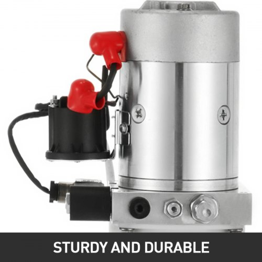 Electric Hydraulic Pump 7l Single Acting Plastic Reservoir 12v Dc