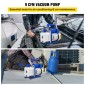 VEVOR 255 L/min(9CFM) 746W(1HP) Air Condition Αντλία κενού ψυκτικού μέσου θάλαμος κενού με θάλαμο απαέρωσης αντλίας με αντλία εναλλασσόμενου ρεύματος αντλία κενού