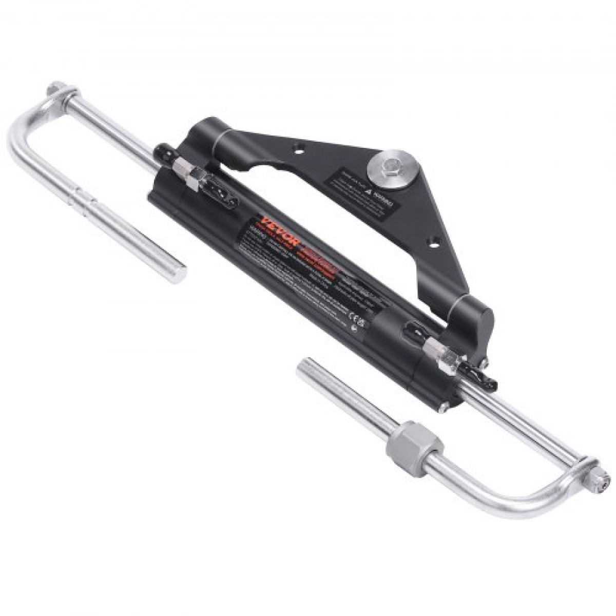 VEVOR Hydraulic Outboard Steering Kit, 112 kW (150HP), Marine Boat Hydraulic Steering System, με κύλινδρο αμφίδρομης κλειδαριάς αντλίας τιμόνι και υδραυλικό σωλήνα διεύθυνσης 6,1 m (20 πόδια), για μονοκινητήρια σκάφη