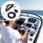 VEVOR Hydraulic Outboard Steering Kit, 112 kW (150HP), Marine Boat Hydraulic Steering System, με κύλινδρο αμφίδρομης κλειδαριάς αντλίας τιμόνι και υδραυλικό σωλήνα διεύθυνσης 6,1 m (20 πόδια), για μονοκινητήρια σκάφη