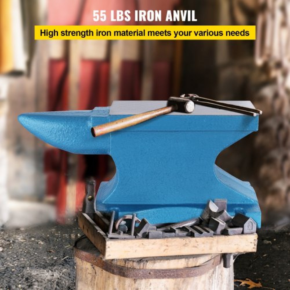 VEVOR Single Horn Anvil 55Lbs, Χυτοσίδηρος σιδεράς σιδηρουργός που αντέχει βαριά χτυπήματα, Anvil Rugged Round Horn Anvil Blacksmith Jewelers Metalsmith Tool, προς πώληση Εργαλεία και εξοπλισμός σφυρηλάτησης