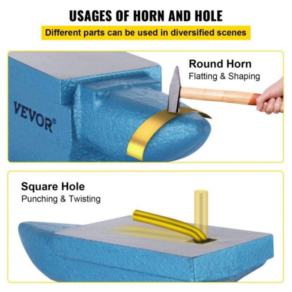 VEVOR Single Horn Anvil 55Lbs, Χυτοσίδηρος σιδεράς σιδηρουργός που αντέχει βαριά χτυπήματα, Anvil Rugged Round Horn Anvil Blacksmith Jewelers Metalsmith Tool, προς πώληση Εργαλεία και εξοπλισμός σφυρηλάτησης