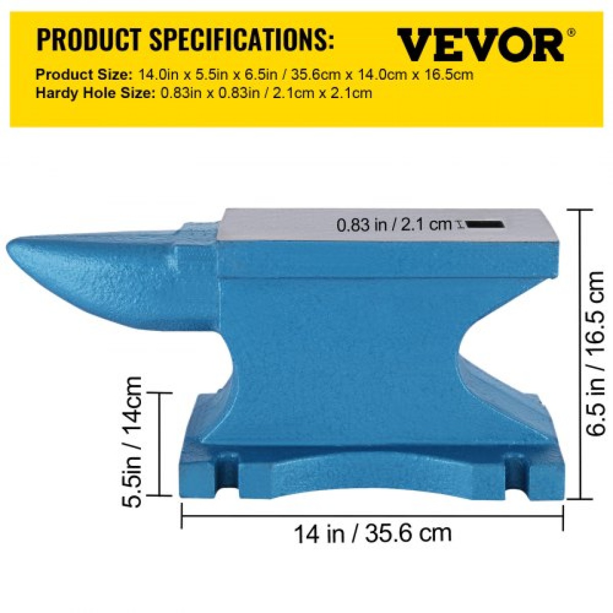 VEVOR Single Horn Anvil 55Lbs, Χυτοσίδηρος σιδεράς σιδηρουργός που αντέχει βαριά χτυπήματα, Anvil Rugged Round Horn Anvil Blacksmith Jewelers Metalsmith Tool, προς πώληση Εργαλεία και εξοπλισμός σφυρηλάτησης