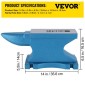 VEVOR Single Horn Anvil 55Lbs, Χυτοσίδηρος σιδεράς σιδηρουργός που αντέχει βαριά χτυπήματα, Anvil Rugged Round Horn Anvil Blacksmith Jewelers Metalsmith Tool, προς πώληση Εργαλεία και εξοπλισμός σφυρηλάτησης