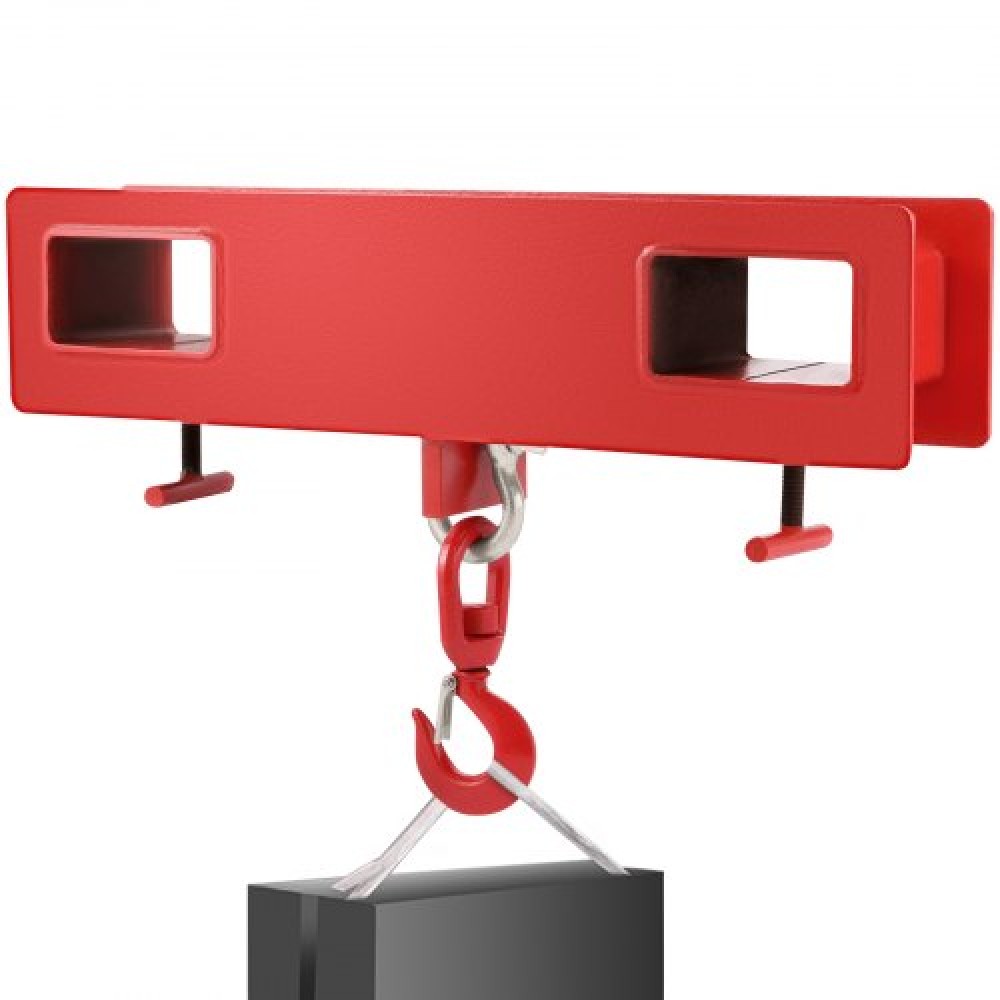 VEVOR 2 Ton Forklift Lifting Hook 4000 LBS/2000KG Capacity Lift Truck Fork Hoist Swivel Hook Mobile Crane Forklift Attachments