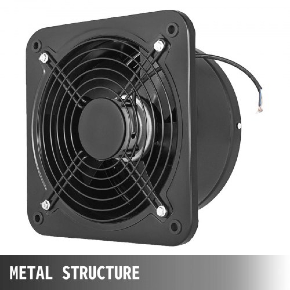 Εμπορικός ανεμιστήρας εξαερισμού VEVOR Industrial Ventilation Extractor ανεμιστήρας ανεμιστήρας Μεταλλικός αξονικός ανεμιστήρας 250mm/10 ιντσών (250MM/10 ίντσες)