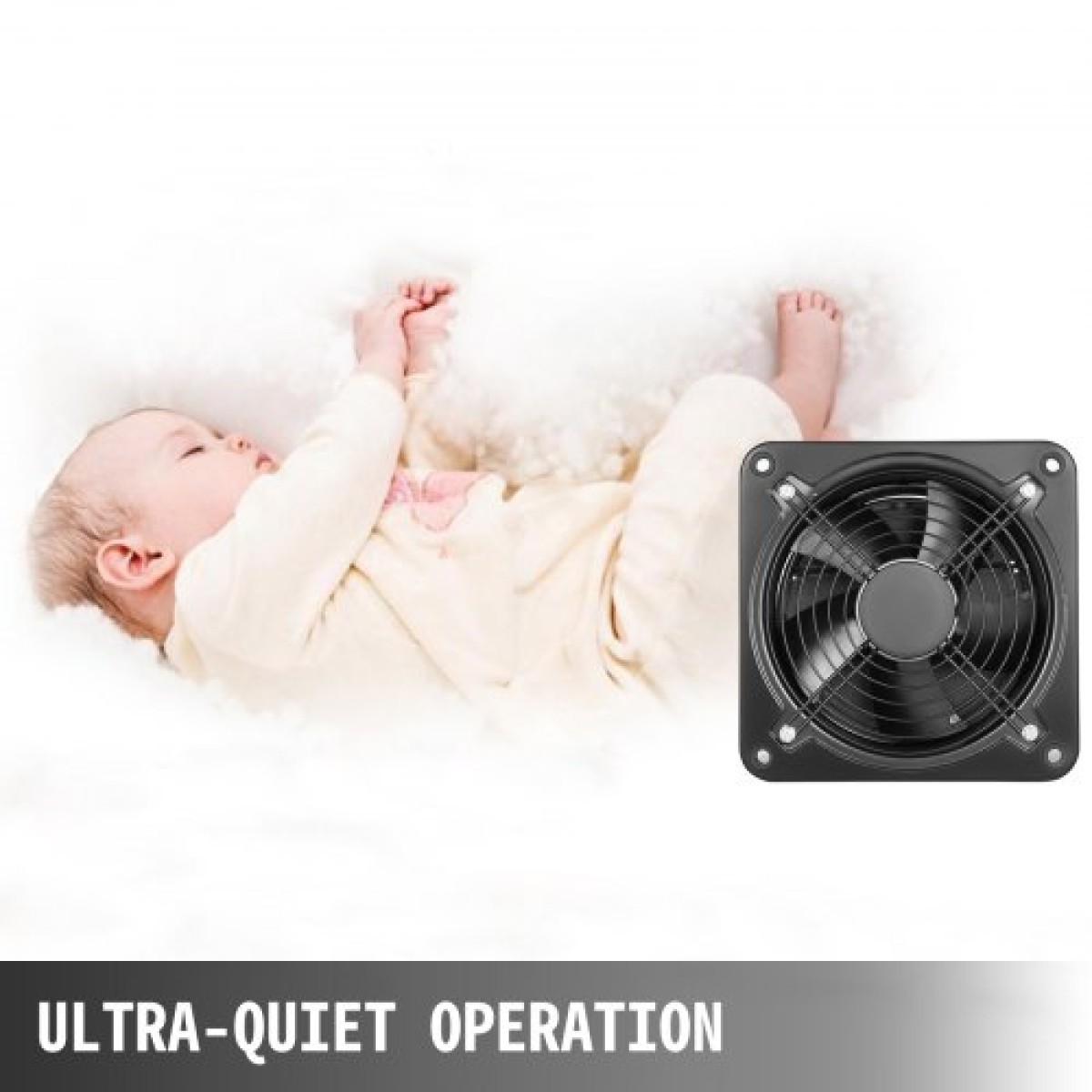 Εμπορικός ανεμιστήρας εξαερισμού VEVOR Industrial Ventilation Extractor ανεμιστήρας ανεμιστήρας Μεταλλικός αξονικός ανεμιστήρας 250mm/10 ιντσών (250MM/10 ίντσες)