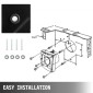 Εμπορικός ανεμιστήρας εξαερισμού VEVOR Industrial Ventilation Extractor ανεμιστήρας ανεμιστήρας Μεταλλικός αξονικός ανεμιστήρας 250mm/10 ιντσών (250MM/10 ίντσες)
