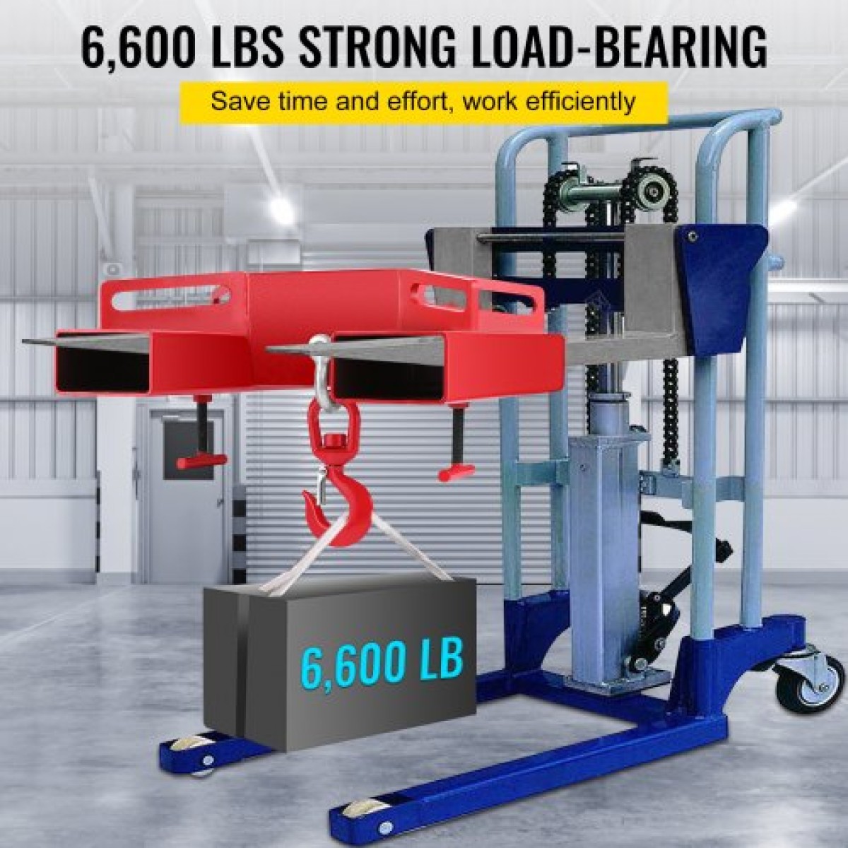 VEVOR 3 Ton ανυψωτικό άγκιστρο περονοφόρου ανυψωτικού 6000 LBS/3000KG Ανυψωτικό ανυψωτικό φορτηγού χωρητικότητας Περιστρεφόμενο άγκιστρο Κινητό γερανό εξαρτήματα περονοφόρου ανυψωτικού