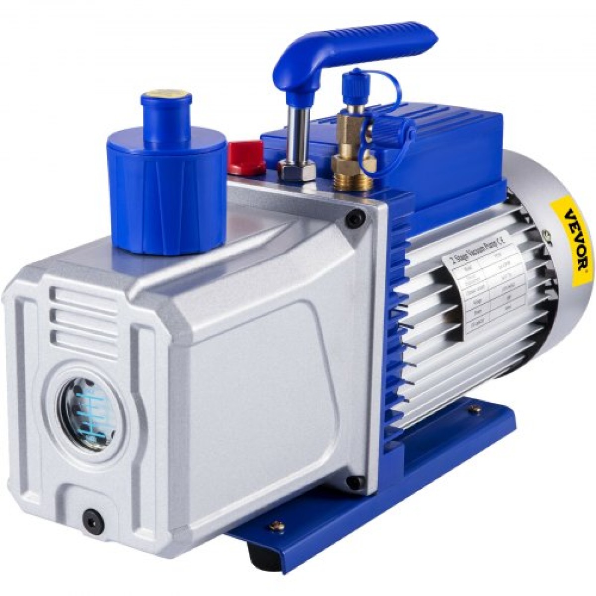 Αντλία κενού VEVOR 283 L/min(10CFM) 746W(1HP) Vane Pump Vacuum Two Stage 3 x 10-1 Pa Ultimate HVAC Rotary Auto AC Refrigerant Vacuum, for Automobile Reparation Vacuum Vacuum
