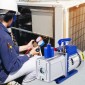 Αντλία κενού VEVOR 283 L/min(10CFM) 746W(1HP) Vane Pump Vacuum Two Stage 3 x 10-1 Pa Ultimate HVAC Rotary Auto AC Refrigerant Vacuum, for Automobile Reparation Vacuum Vacuum