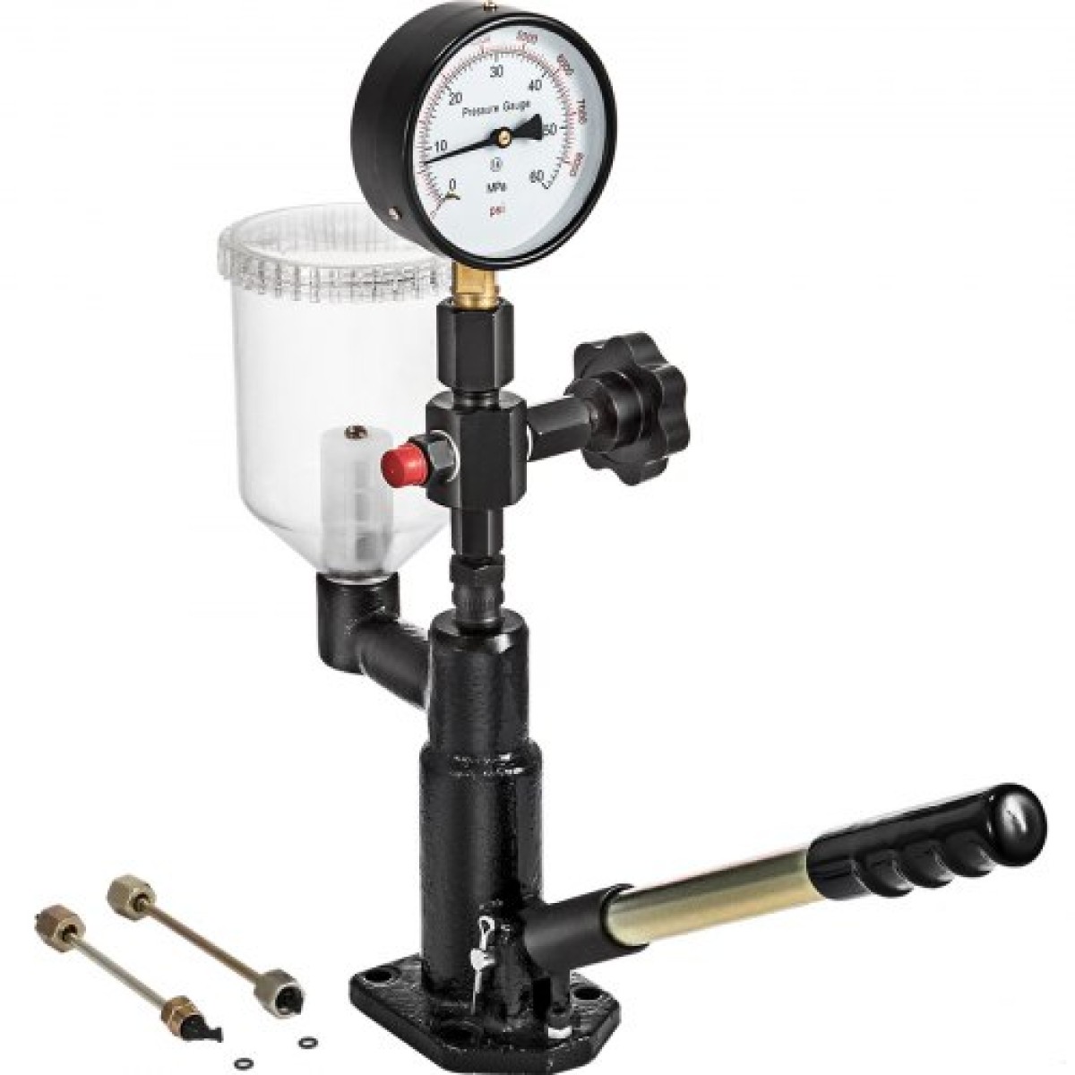 VEVOR 600 Bar Injector Tester 0,8L Fuel Pressure Mauctor, Injector Tester with Dual Scale, Injector Tester, Diagnostic Tool for Diesel Engines