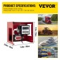 Αντλία ντίζελ VEVOR 40 L, Αντλία λαδιού θέρμανσης, Αντλία λαδιού αυτοαναρρόφησης 300 W, Αντλία αναρρόφησης λαδιού, αυτόματη πλήρωση, Αντλία μεταφοράς καυσίμου ντίζελ, αντίθετη αυτόματη αντλία