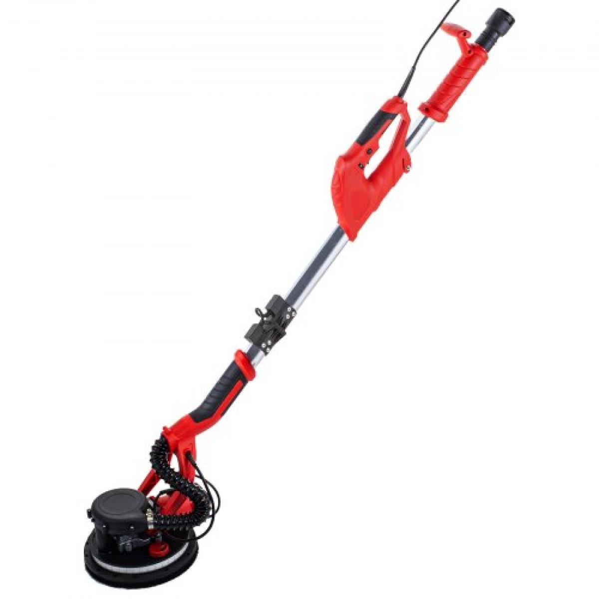 Τριβείο γυψοσανίδας VEVOR 750W, Ηλεκτρικό τριβείο γυψοσανίδας, αναδιπλούμενο τριβείο φύλλων, με λαβή τηλεσκοπίου, ηλεκτρικό τριβείο, μεταβλητή ταχύτητα 800-1750 σ.α.λ., τριβείο τοίχου, με φως λωρίδας LED και σακούλα κενού