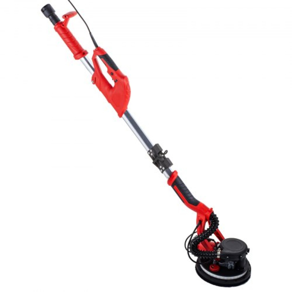 Τριβείο γυψοσανίδας VEVOR 750W, Ηλεκτρικό τριβείο γυψοσανίδας, αναδιπλούμενο τριβείο φύλλων, με λαβή τηλεσκοπίου, ηλεκτρικό τριβείο, μεταβλητή ταχύτητα 800-1750 σ.α.λ., τριβείο τοίχου, με φως λωρίδας LED και σακούλα κενού