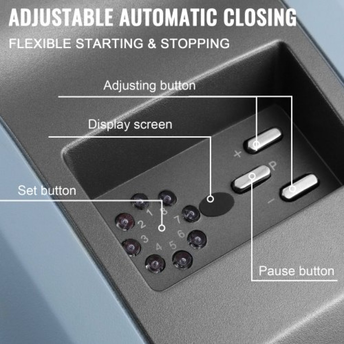 VEVOR Roller Door Opener 1000N Ανοιχτήρι γκαραζόπορτας Πλήρες κιτ χειριστή 120W Τηλεχειριστήριο Electric 800N Automatic Gate Openers Sliding Gates Kit