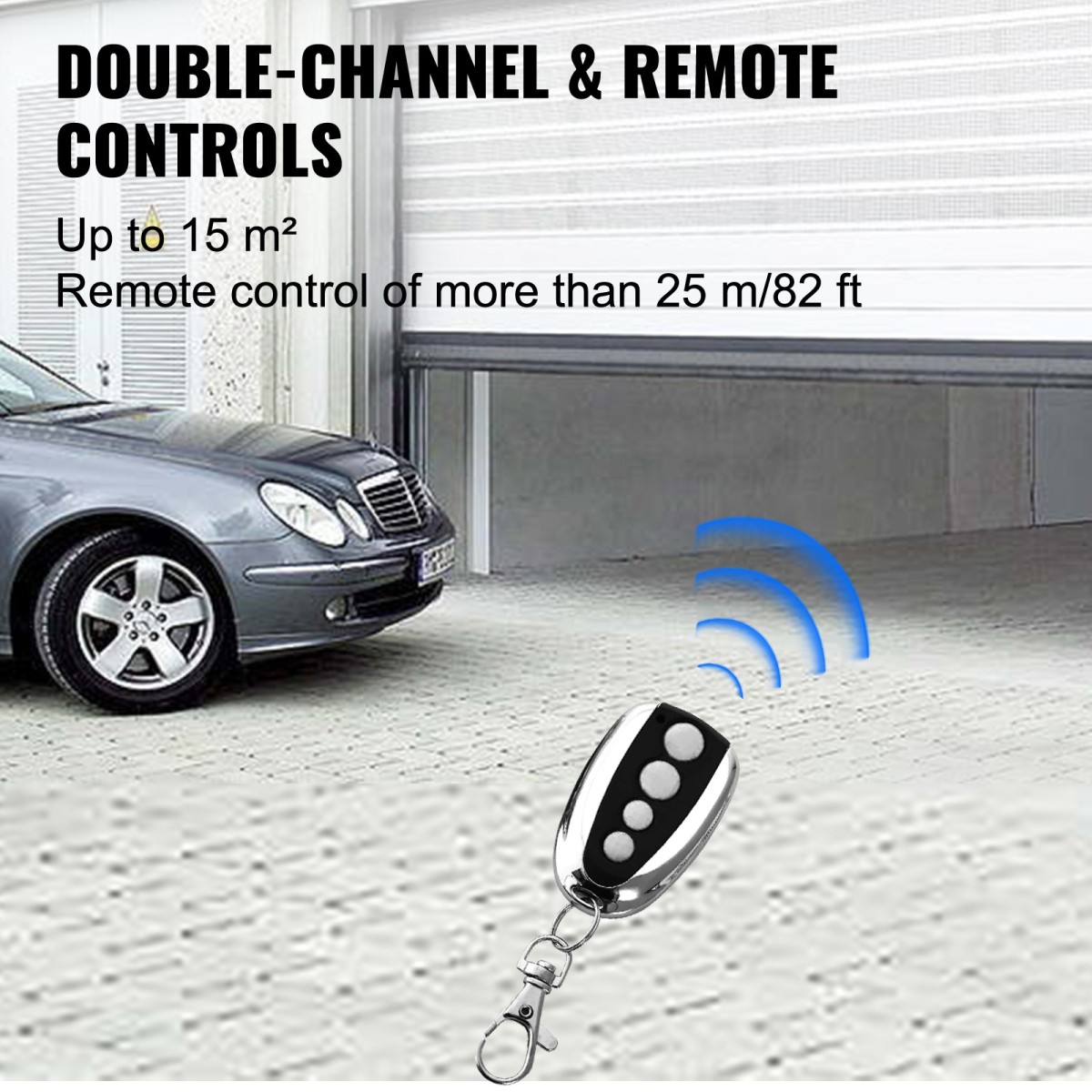 VEVOR Roller Door Opener 1000N Ανοιχτήρι γκαραζόπορτας Πλήρες κιτ χειριστή 150W Τηλεχειριστήριο Ηλεκτρικό αυτόματο κιτ ανοίγματος πόρτας συρόμενες πύλες