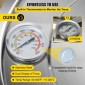 VEVOR Still Distiller 8,5 Gal Stainless Steel Water Distiller 38L Copper Tube Home Brewing Kit Ενσωματωμένο θερμόμετρο για DIY Whisky Wine Brandy Sliver