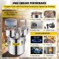 VEVOR Still Distiller 5Gal 21L από ανοξείδωτο ατσάλι Χάλκινος σωλήνας απόσταξης νερού με αντλία κυκλοφορίας Home Brewing Kit Ενσωματωμένο θερμόμετρο για DIY Whisky Wine Brandy Spirits