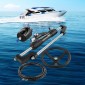 VEVOR Hydraulic Boat Steering Kit, 300HP Hydraulic Steering Kit Αντλία κράνους, κύλινδρος, τροχός, κιτ υδραυλικής στεγανοποίησης εύκαμπτου σωλήνα 24 ποδιών, Σετ ναυτικού συστήματος διεύθυνσης σκάφους ανθεκτικό στη διάβρωση