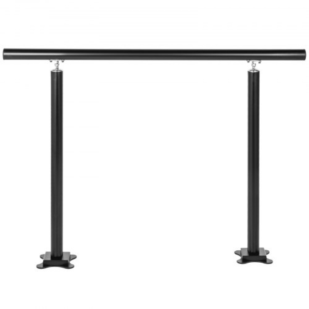 VEVOR Κουπαστή Εξωτερική Σκάλα, 91,4 cm, 86,4 cm Κουπαστή εξωτερικού χώρου Μαύρο κιγκλίδωμα Εξωτερικής Σκάλας Ρυθμιζόμενο από 0 έως 60 Μοίρες Κουπαστή για σκάλες Εξωτερικό Μαύρο κιγκλίδωμα σκάλας αλουμινίου για κήπο