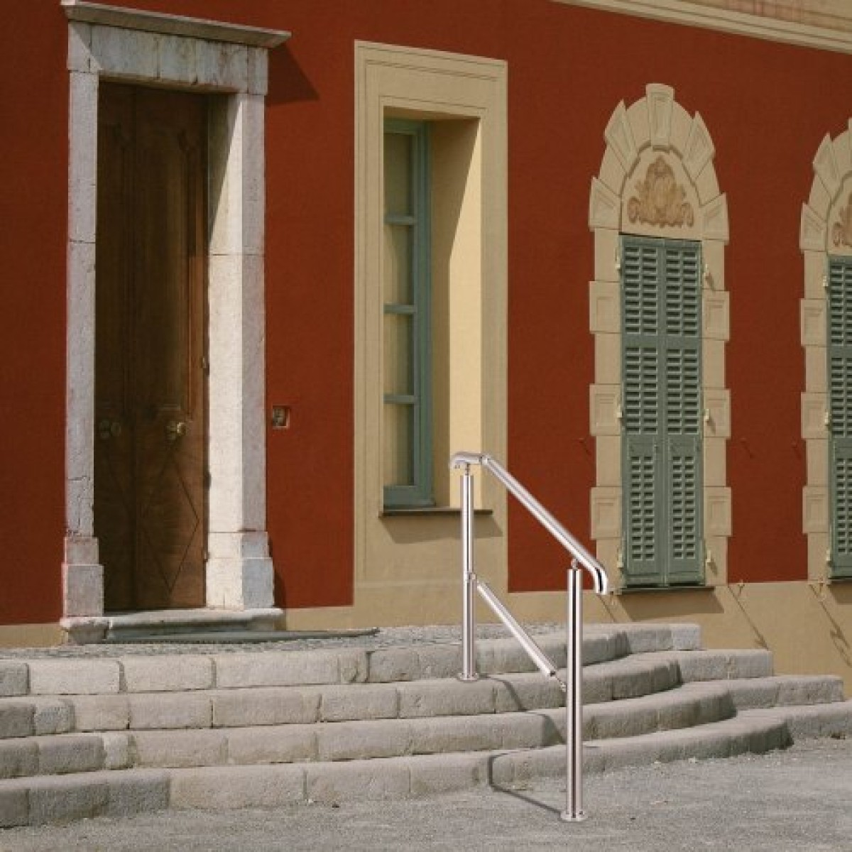 VEVOR 5 σκαλοπάτια κιγκλίδωμα από ανοξείδωτο ατσάλι Μεταβατικό κιγκλίδωμα προσαρμοσμένο για επίπεδη επιφάνεια και 1 έως 5 σκαλοπάτια Ρυθμιζόμενο κιγκλίδωμα σκάλας Κάγκελα εσωτερικού χώρου εξωτερικού χώρου 99,8 kg Χωρητικότητα με κιτ εγκατάστασης Porch DIY