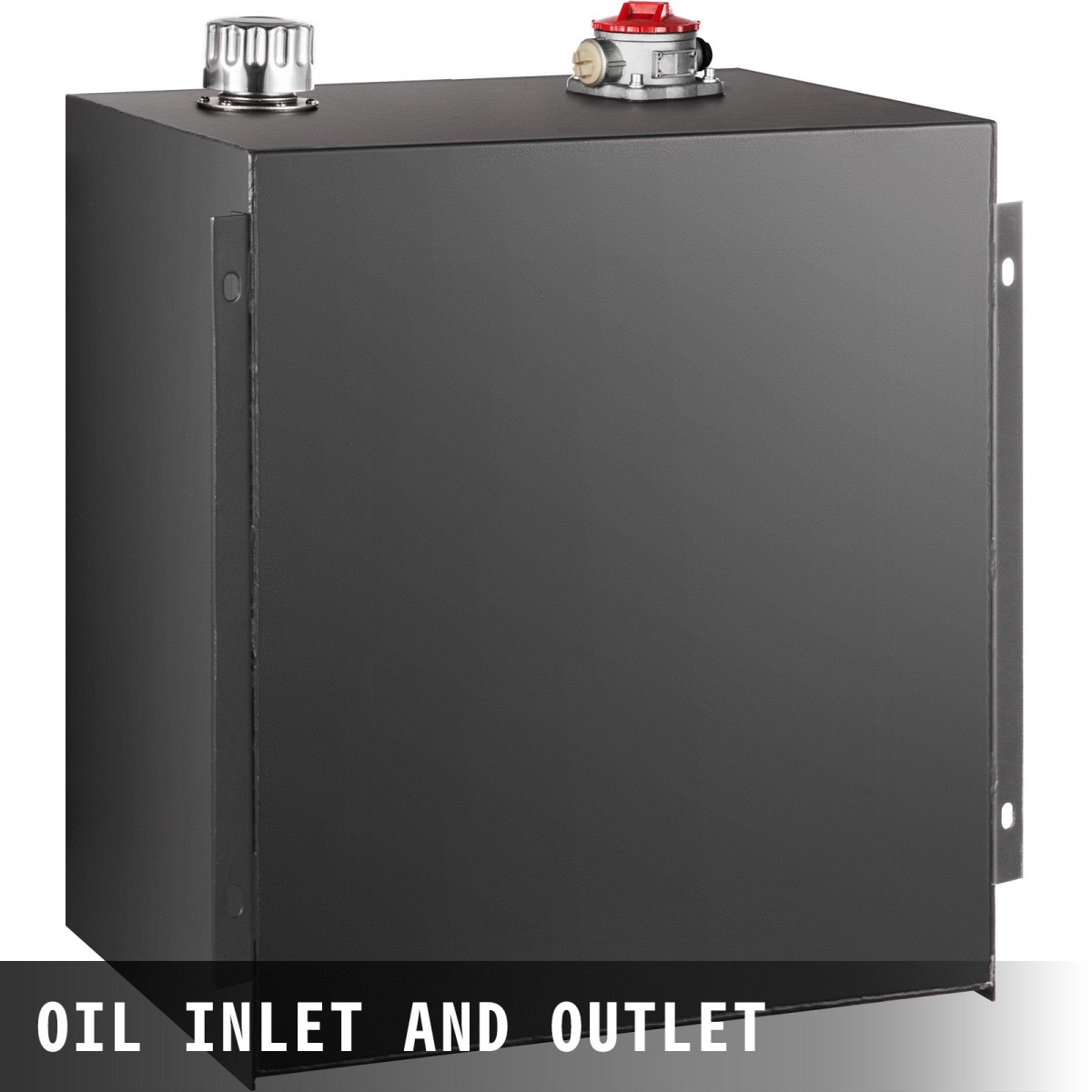 VEVOR Hydraulic Oil Tanks 25Gal Fuel Tank Heavy Duty Hydraulic Steel Tank Reservoir, Tanks Transfer Benzine, Hydraulic Reservoir with Strainer Temper Gauge Filter Καπάκι αναπνοής υδραυλικό δοχείο